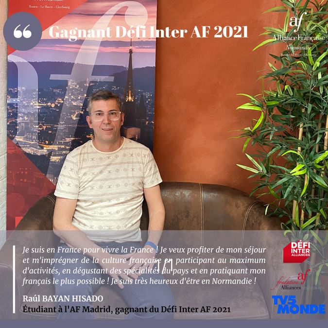 Alliance Française de Normandie le gagnant du Défi InterAF 2021