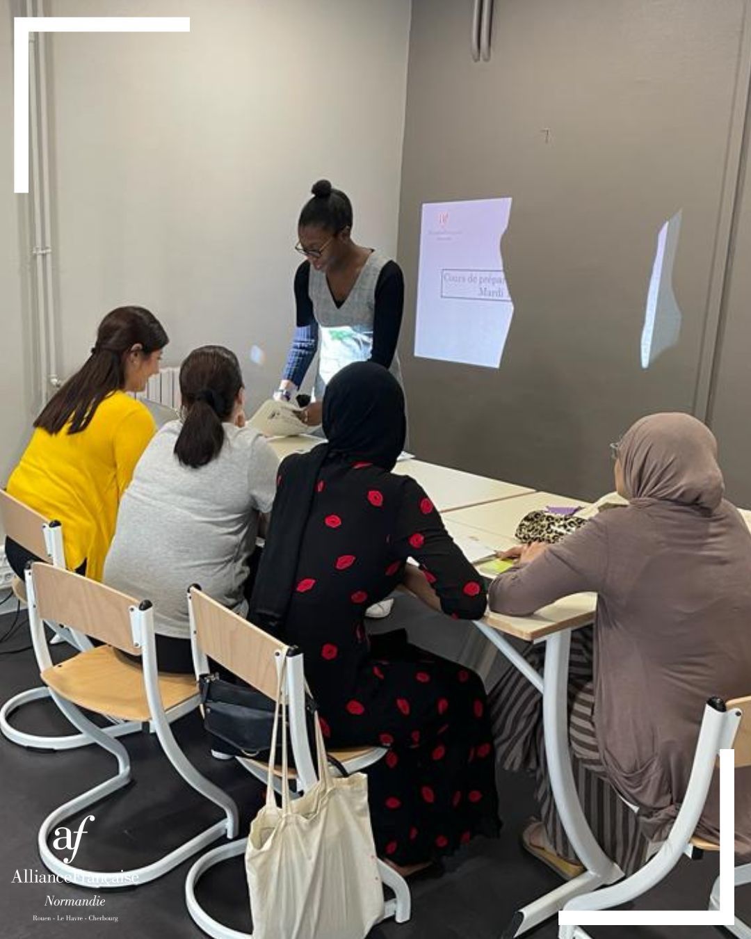 France, Alliance Française de Normandie Migrants Ouvrir l'école aux